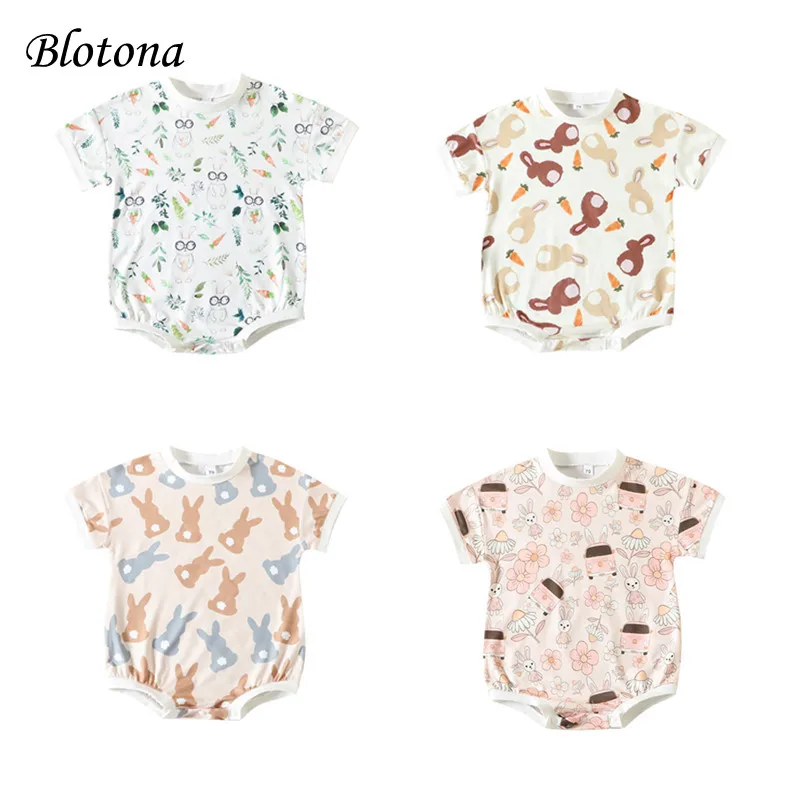 Blotona Baby Boys Girls Easter Romper, Short Sleeve Bunny Print Bodysuit Newborn Bodysuit 0-24Months
Blotona Baby Boys Girls Easter Romper, Short Sleeve Bunny Print Bodysuit Newborn Bodysuit 0-24Months