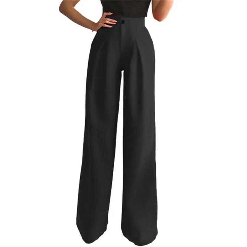 Casual High Waist Loose Wide Leg Pants for Women Spring Autumn New Female Black Suits Pants Office Ladies Straight Long Trousers
Casual High Waist Loose Wide Leg Pants for Women Spring Autumn New Female Black Suits Pants Office Ladies Straight Long Trousers