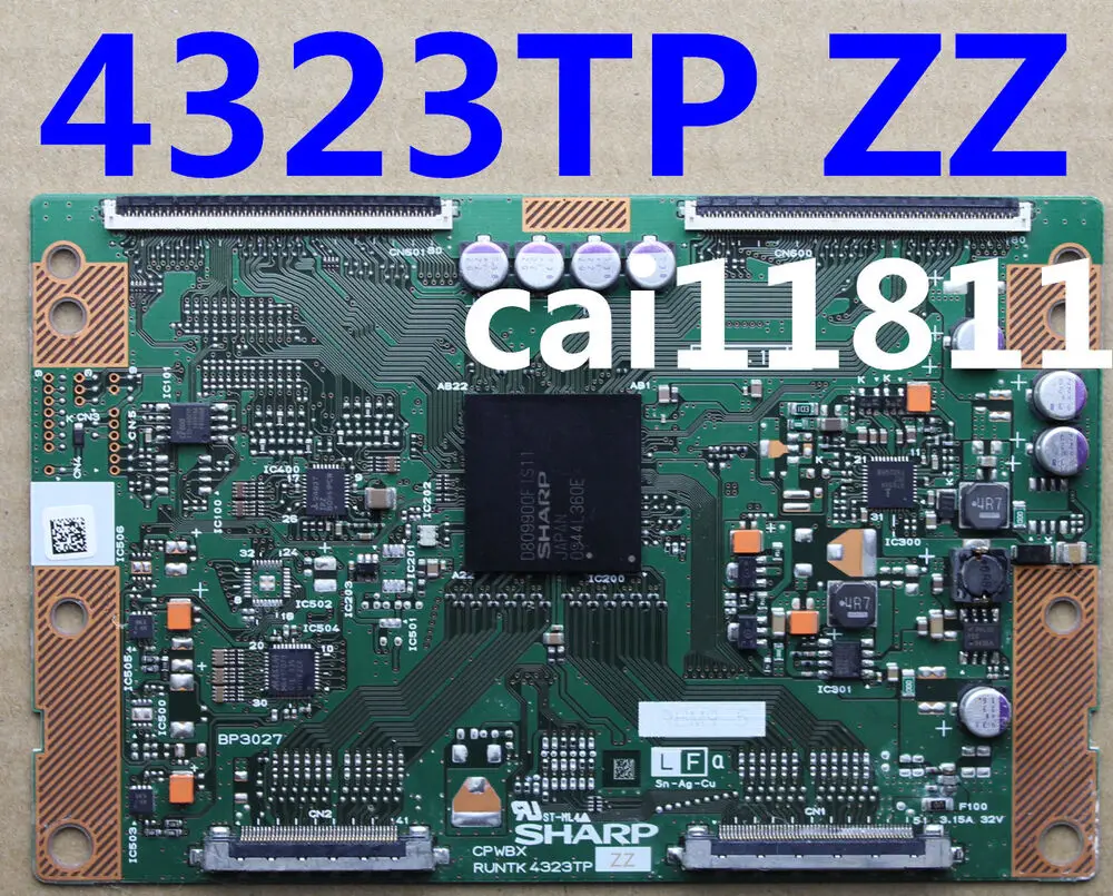 Для новой платы T-con SHARP CPWBX RUNTK 4323TP ZZ Toshiba 40XV650C RUNTK4323TP ZZ
Для новой платы T-con SHARP CPWBX RUNTK 4323TP ZZ Toshiba 40XV650C RUNTK4323TP ZZ