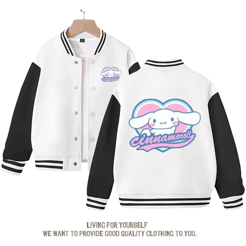 Новинка 2023, куртка с принтом Cinnamoroll, Весенняя версия, детский свободный спортивный бейсбольный костюм, мультяшное аниме плюшевое пальто, дет...
Новинка 2023, куртка с принтом Cinnamoroll, Весенняя версия, детский свободный спортивный бейсбольный костюм, мультяшное аниме плюшевое пальто, дет...