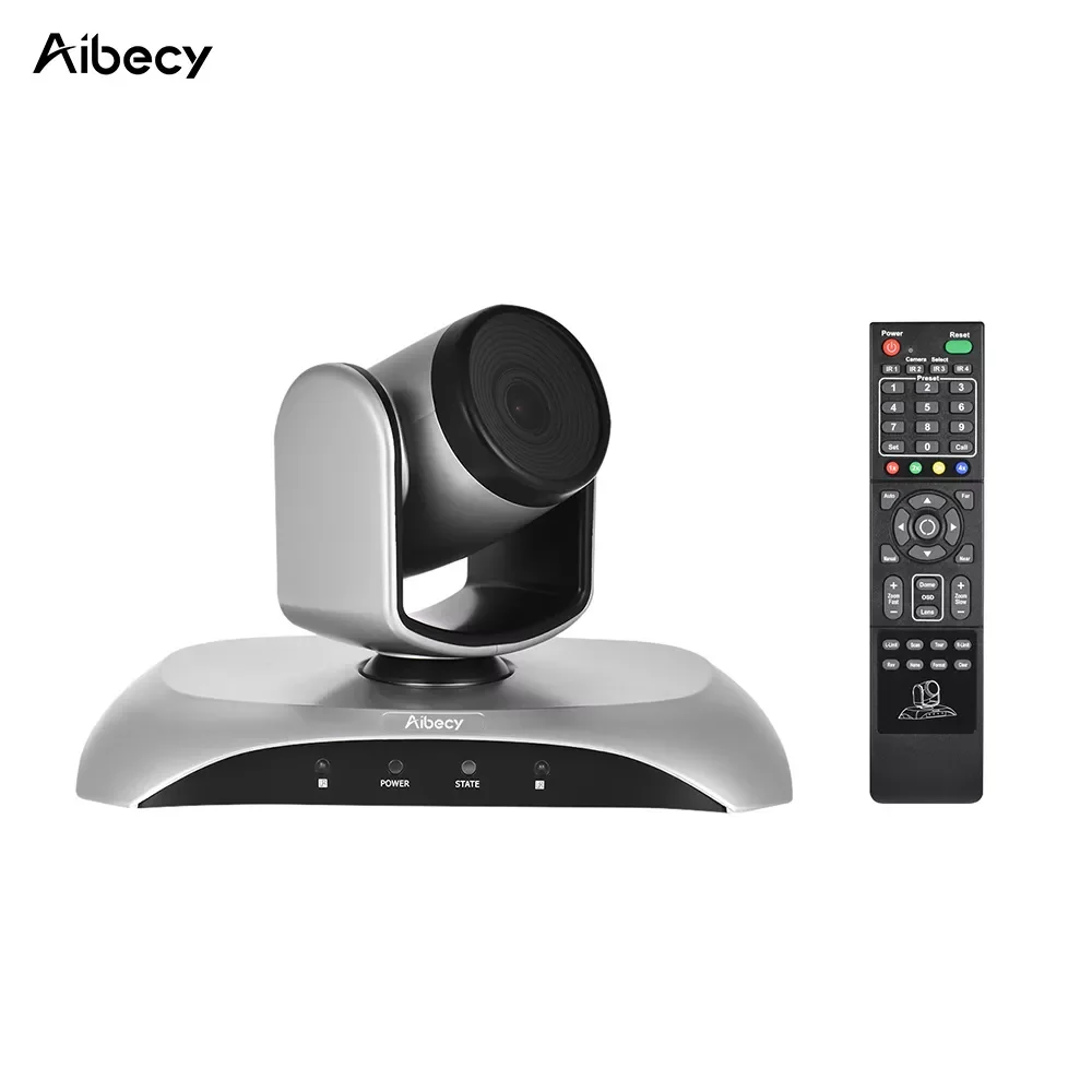 Aibecy 1080P HD Conference Camera USB 3X Zoom 360D Rotation Remote Control Power Adapter for Video Meetings Training Teaching
Aibecy 1080P HD Conference Camera USB 3X Zoom 360D Rotation Remote Control Power Adapter for Video Meetings Training Teaching