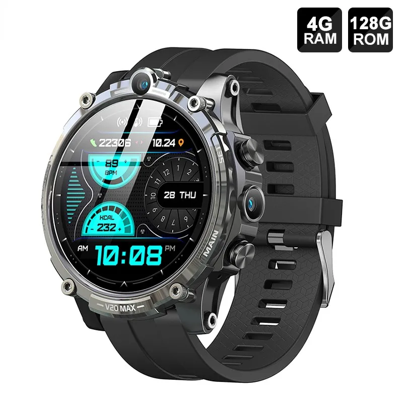 V20 4G Smart Watch 4G 128GB 1000mAh Dual Camera GPS WiFi Fitness Sports Heart Rate Monitor Android Smartwatch For Men Hot Sale
V20 4G Smart Watch 4G 128GB 1000mAh Dual Camera GPS WiFi Fitness Sports Heart Rate Monitor Android Smartwatch For Men Hot Sale