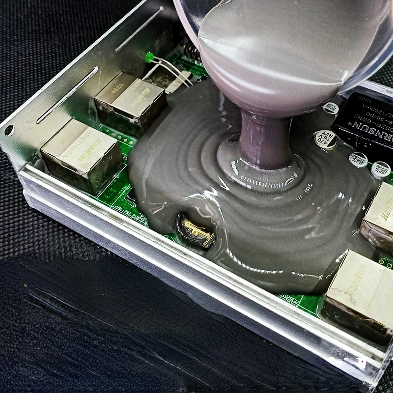 Silicone electronic potting glue sealing insulation thermal conduction power battery pack circuit board waterproof AB soft glue
Silicone electronic potting glue sealing insulation thermal conduction power battery pack circuit board waterproof AB soft glue