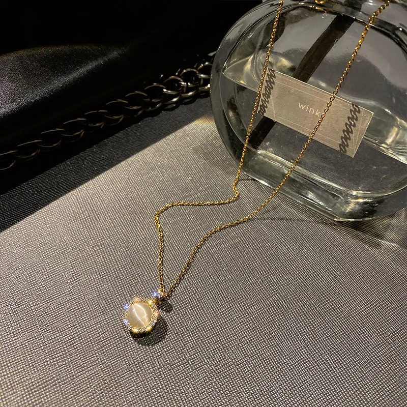 Fashion Retro Opal Round Pendant Necklace Crystal Choker Necklace for Women Girl Wedding Party Necklace Jewelry Gift
Fashion Retro Opal Round Pendant Necklace Crystal Choker Necklace for Women Girl Wedding Party Necklace Jewelry Gift