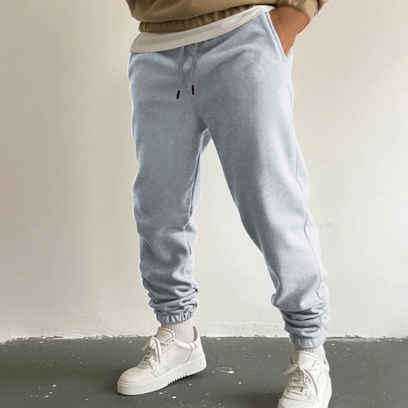 Winter Pants Men Fleece Joggers Sweatpants Drawstring Trousers Men Running Pants Warm Velvet Ankle-tied Pants Sweater Pants 2023 
Winter Pants Men Fleece Joggers Sweatpants Drawstring Trousers Men Running Pants Warm Velvet Ankle-tied Pants Sweater Pants 2023
