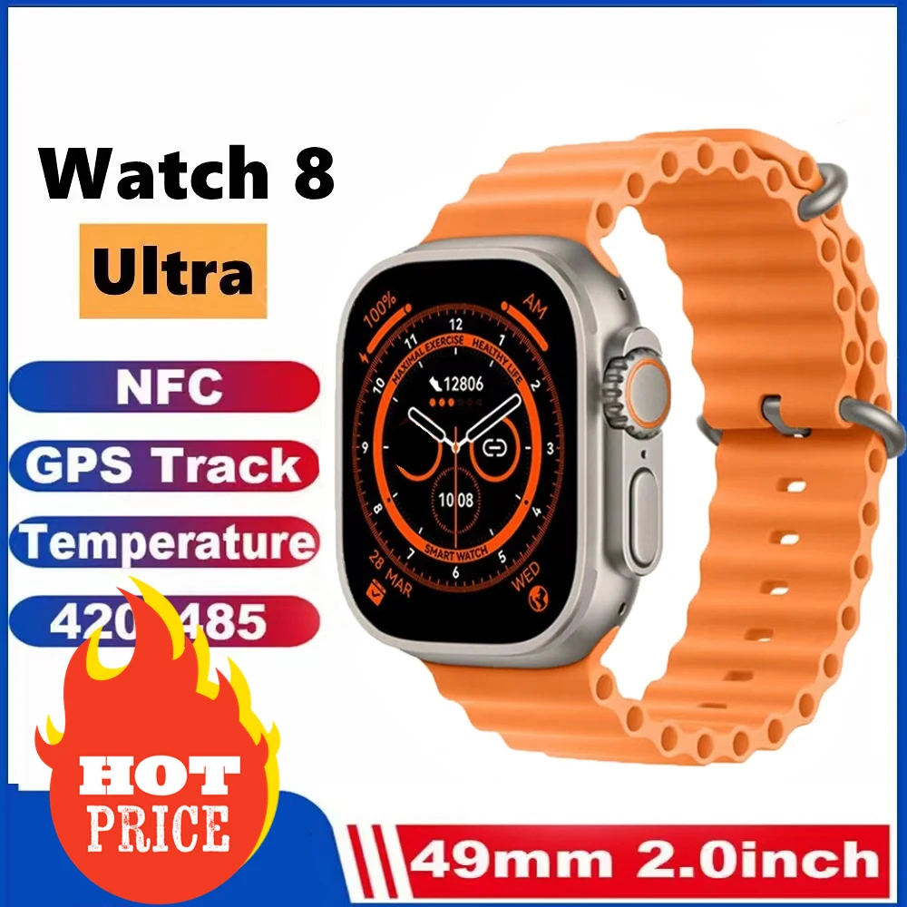 New 49mm Smart Watch Ultra Series 8 NFC Smartwatch Wireless Charging Bluetooth Call Men Women Fitness Bracelet For Apple Phone
New 49mm Smart Watch Ultra Series 8 NFC Smartwatch Wireless Charging Bluetooth Call Men Women Fitness Bracelet For Apple Phone