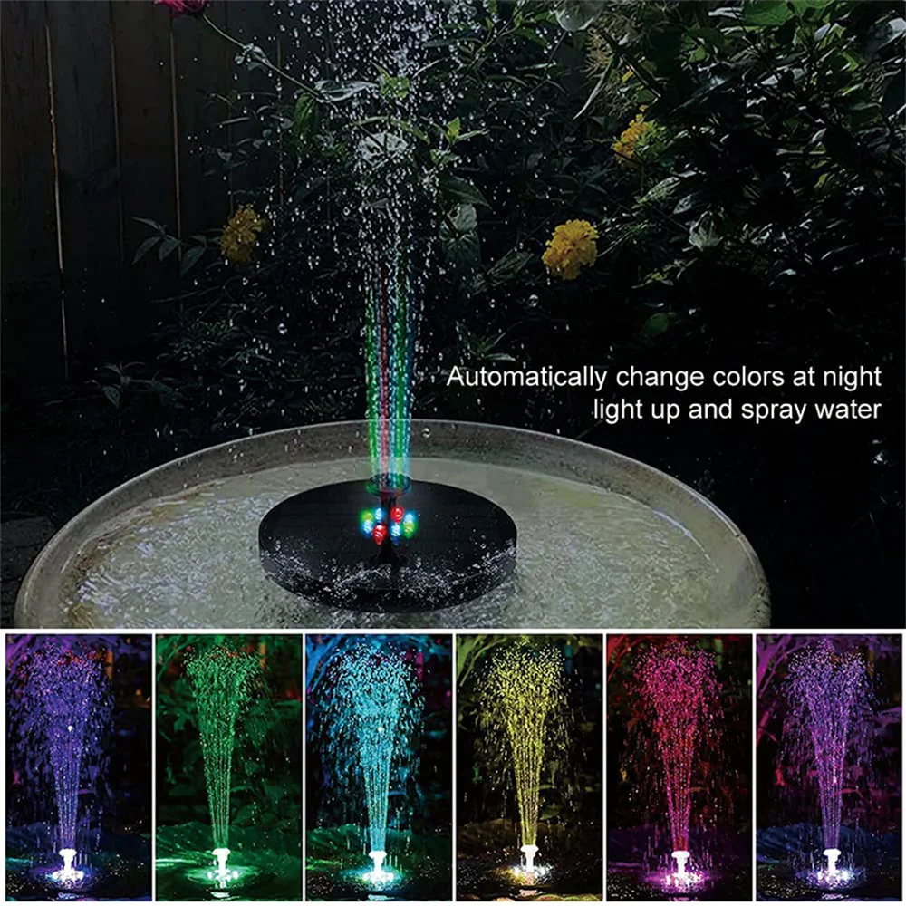 Waterproof Solar Floating Water Fountain with LED Lights Floating Garden Fountain Pump for Swimming Pools Pond Lawn Decor Light
Waterproof Solar Floating Water Fountain with LED Lights Floating Garden Fountain Pump for Swimming Pools Pond Lawn Decor Light
