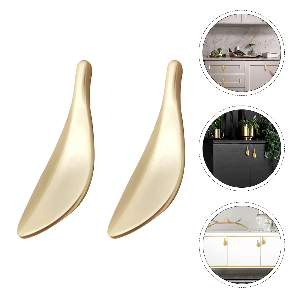 2pcs Unique Leaf Shape Furniture Handle Leaf Modeling Cabinet Door Knob Decor 
2pcs Unique Leaf Shape Furniture Handle Leaf Modeling Cabinet Door Knob Decor