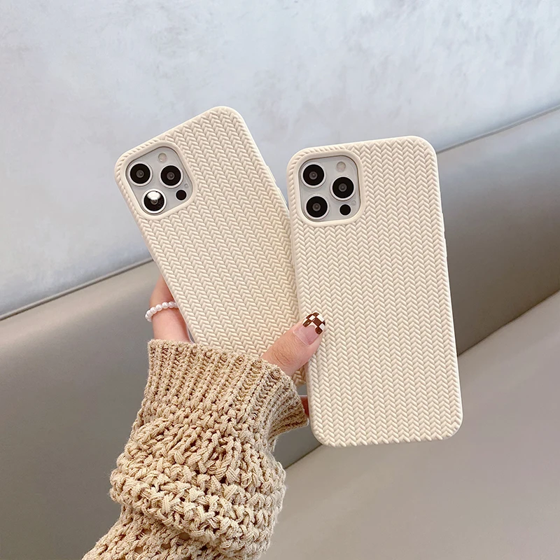 Retro Winter Knit Lines Rice Phone Case For Iphone 14 13 12 11 Pro Max 7 8 Plus Xr Xs Max Contracted Pure Color Protection Cover
Retro Winter Knit Lines Rice Phone Case For Iphone 14 13 12 11 Pro Max 7 8 Plus Xr Xs Max Contracted Pure Color Protection Cover