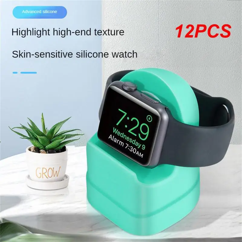 12PCS For Watch Charger Stand Silicone Holder Soft Dock For iWatch 8 7 6 5 4 3 2 SE 45/44/41/38mm Bracket
12PCS For Watch Charger Stand Silicone Holder Soft Dock For iWatch 8 7 6 5 4 3 2 SE 45/44/41/38mm Bracket