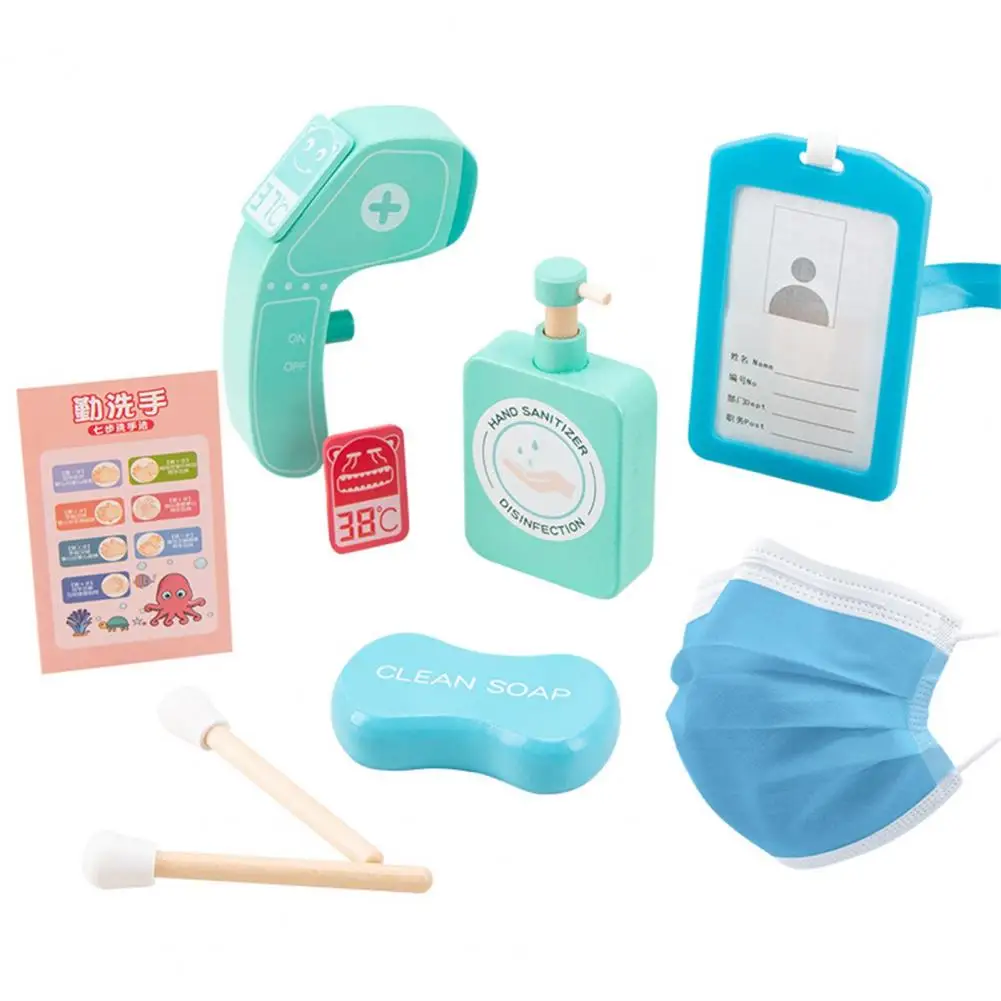 Portable 1 Set Useful Little Doctor Pretend Play Kids Early Educational Toy Wood Doctor Toy Smooth Surface for Gift
Portable 1 Set Useful Little Doctor Pretend Play Kids Early Educational Toy Wood Doctor Toy Smooth Surface for Gift