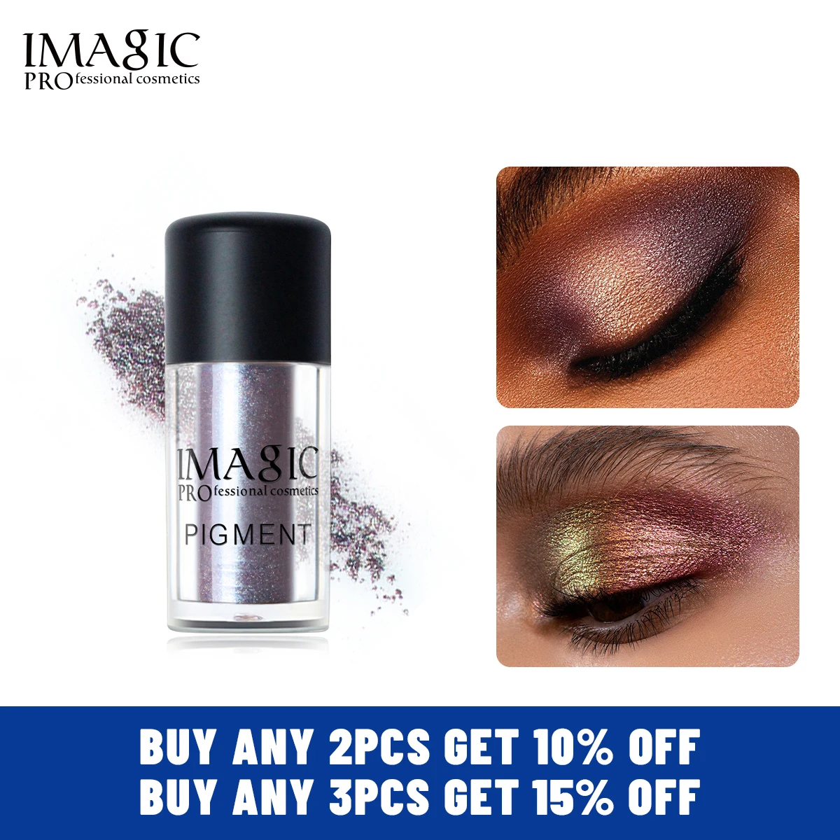 IMAGIC 8Colors Shiny Eyeshadow Pigment Eye Powder Long lasting Waterproof Shimmer Brighten Highlighter Diamond Makeup Cosmetic 
IMAGIC 8Colors Shiny Eyeshadow Pigment Eye Powder Long lasting Waterproof Shimmer Brighten Highlighter Diamond Makeup Cosmetic