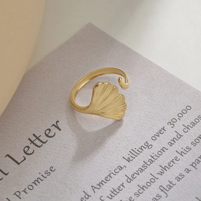 2022 New Fashion Ginkgo Leaf Ring Ladies Stainless Steel Ring For Women Ins Simple Trendy Personality Open Finger Jewelry
2022 New Fashion Ginkgo Leaf Ring Ladies Stainless Steel Ring For Women Ins Simple Trendy Personality Open Finger Jewelry