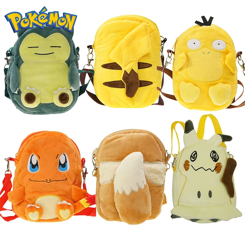 18cm Pokemon Plush Backpack Cartoon Pikachu Eevee Snorlax Charmander Psyduck Backpack Shoulder Bag Birthday Holiday Gift for Kid
18cm Pokemon Plush Backpack Cartoon Pikachu Eevee Snorlax Charmander Psyduck Backpack Shoulder Bag Birthday Holiday Gift for Kid