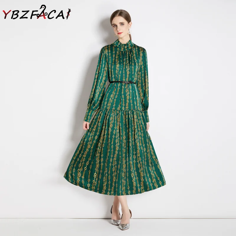 Женское свободное платье-трапеция, модельное зеленое платье с воротником-стойкой и принтом, праздничное платье с длинным рукавом, осеннее п...
Женское свободное платье-трапеция, модельное зеленое платье с воротником-стойкой и принтом, праздничное платье с длинным рукавом, осеннее п...