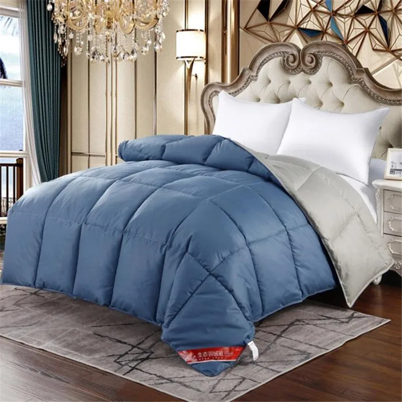 

Теплое одеяло 95%, мягкое Белое Гусиное одеяло, весеннее и осеннее одеяло, утолщенное удобное зимнее одеяло, подарочное одеяло