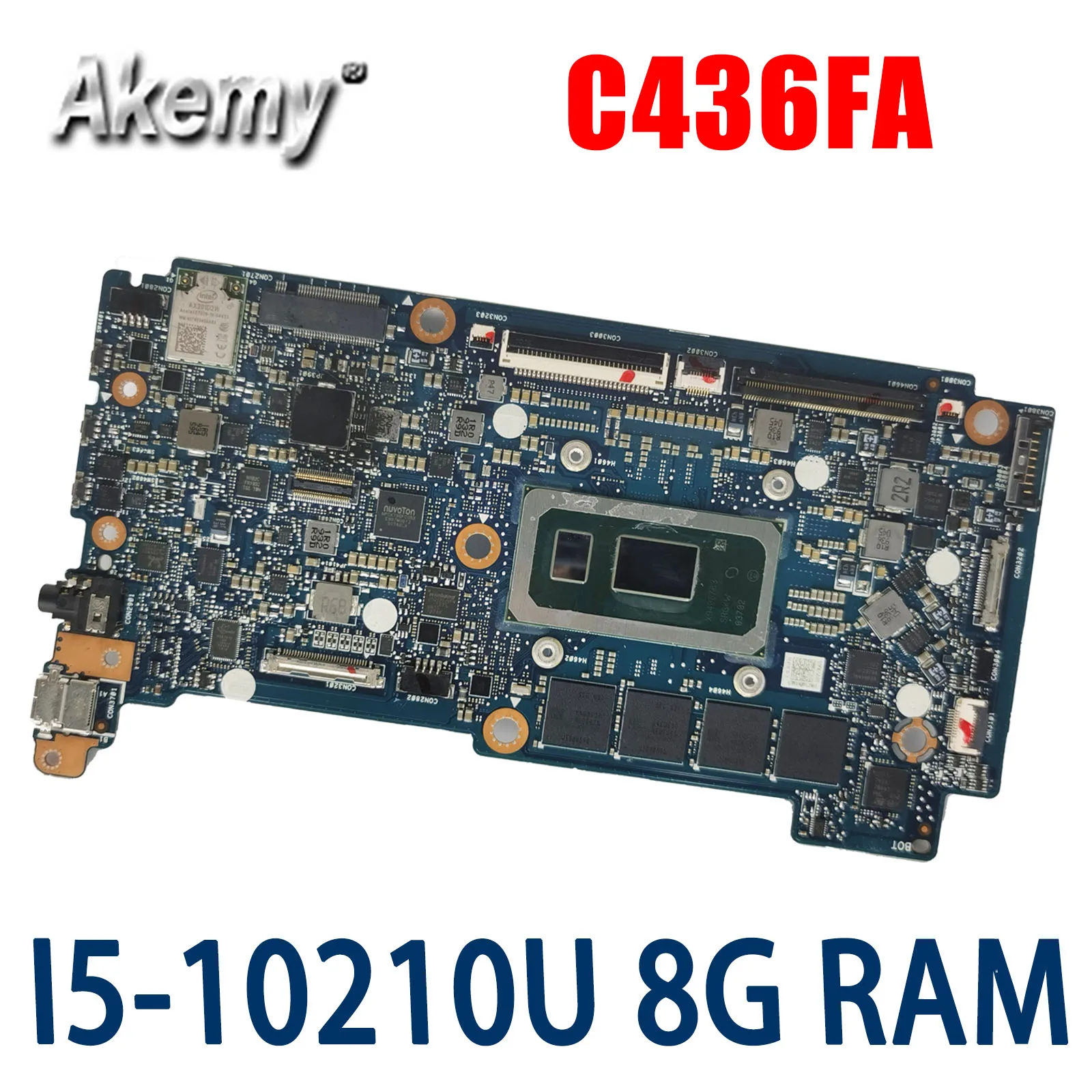 C436FA Laptop Motherboard I5-10210U CPU 8GB RAM for ASUS C436FA C436F C436 Notebook Mainboard 90NX0PS0-R00031
C436FA Laptop Motherboard I5-10210U CPU 8GB RAM for ASUS C436FA C436F C436 Notebook Mainboard 90NX0PS0-R00031