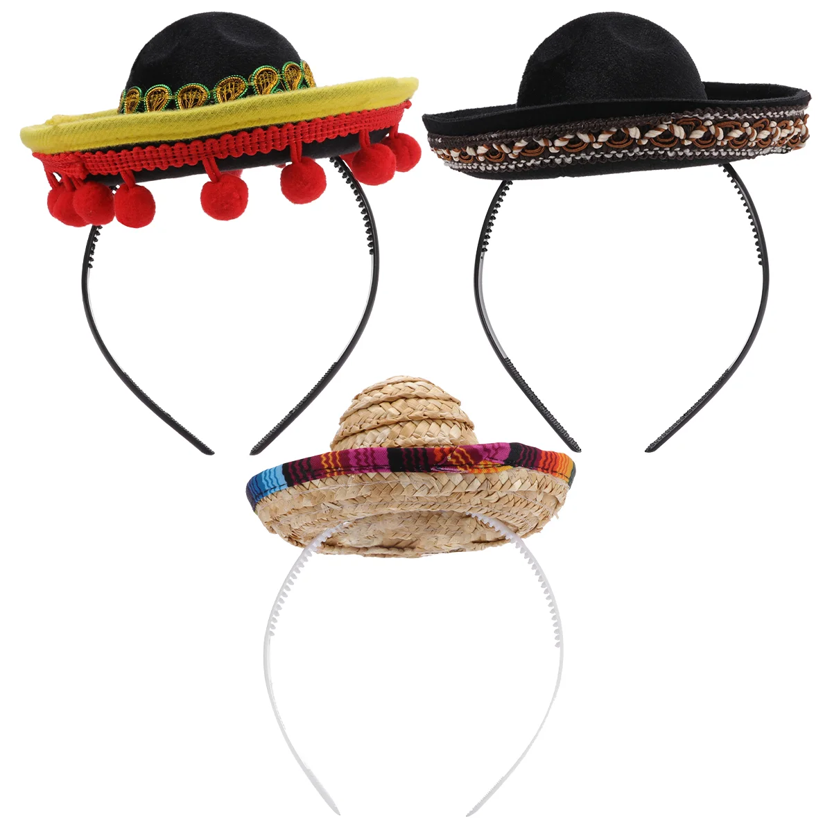 3 Pcs Hair Ties Small Hat Headband Girl Hoop Headbands Women Straw Woman Woolen Fabric
3 Pcs Hair Ties Small Hat Headband Girl Hoop Headbands Women Straw Woman Woolen Fabric