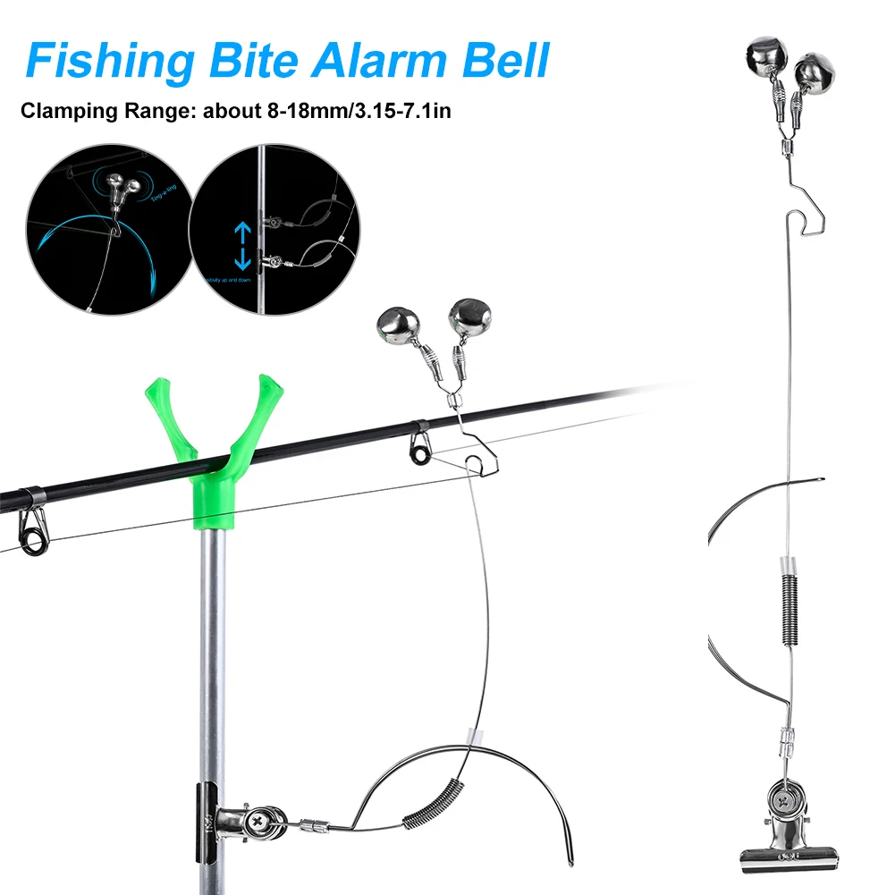 Fishing Bite Alarm Bell Stainless Steel Fishing Rod Bite Bait Alarm Adjustable Carp Bite Bait Alarm Bell Fishing Indicator Tools
Fishing Bite Alarm Bell Stainless Steel Fishing Rod Bite Bait Alarm Adjustable Carp Bite Bait Alarm Bell Fishing Indicator Tools