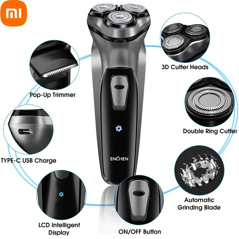 Xiaomi Waterproof Electric Face Shaver Razor USB Rechargeable Blackstone 3D Floating Blade Washable Shaving Beard Machine
Xiaomi Waterproof Electric Face Shaver Razor USB Rechargeable Blackstone 3D Floating Blade Washable Shaving Beard Machine