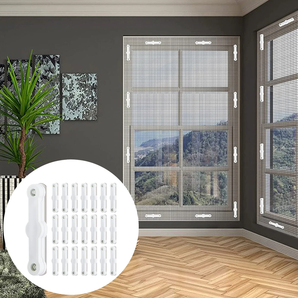 22pcs Screen Mounting Buckle Free Punching Mesh Holder Adhesive Magnet Strips For Fly Screen Insect Protection
22pcs Screen Mounting Buckle Free Punching Mesh Holder Adhesive Magnet Strips For Fly Screen Insect Protection