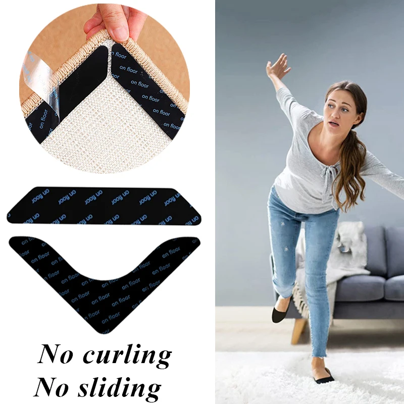 8pcs Washable Carpet Pad Fixed Sticker Rug Corners Silicone Anti Slip Tape Gripper For Bath Living Room Home Supplies
8pcs Washable Carpet Pad Fixed Sticker Rug Corners Silicone Anti Slip Tape Gripper For Bath Living Room Home Supplies