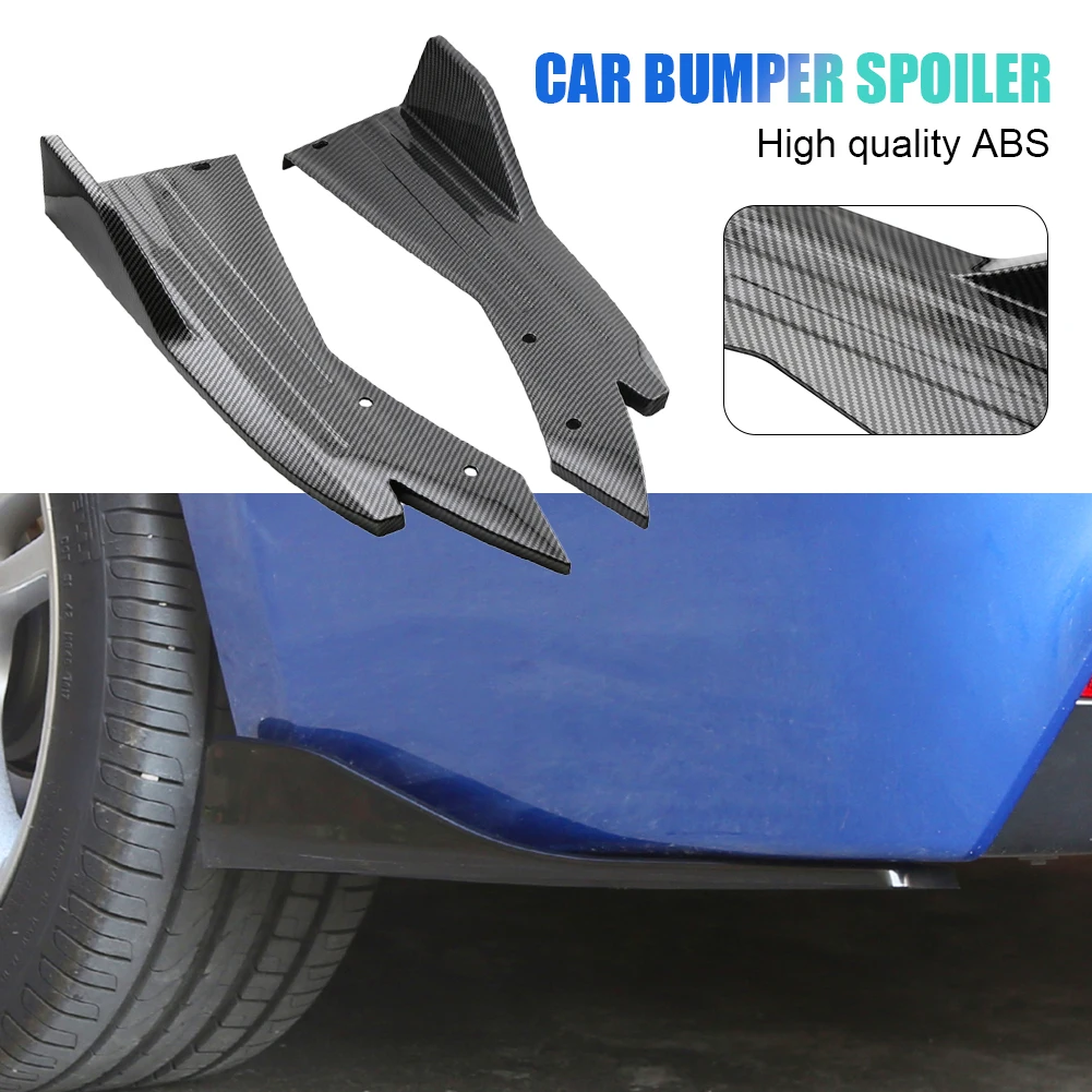 1Pair Car Rear Bumper Lip Diffuser Universal Lip Spoiler Carbon Fiber Scratch Protector Splitter Canard Exterior Accessories
1Pair Car Rear Bumper Lip Diffuser Universal Lip Spoiler Carbon Fiber Scratch Protector Splitter Canard Exterior Accessories