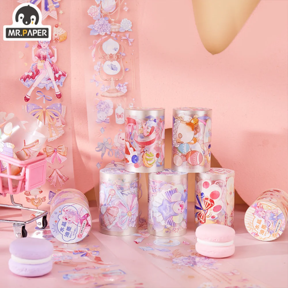 Mr.paper 8 Styles 200cm/roll Kawaii Animals PET Tape Cute Cartoon Character DIY Hand Account Decoration Sticker Tape
Mr.paper 8 Styles 200cm/roll Kawaii Animals PET Tape Cute Cartoon Character DIY Hand Account Decoration Sticker Tape