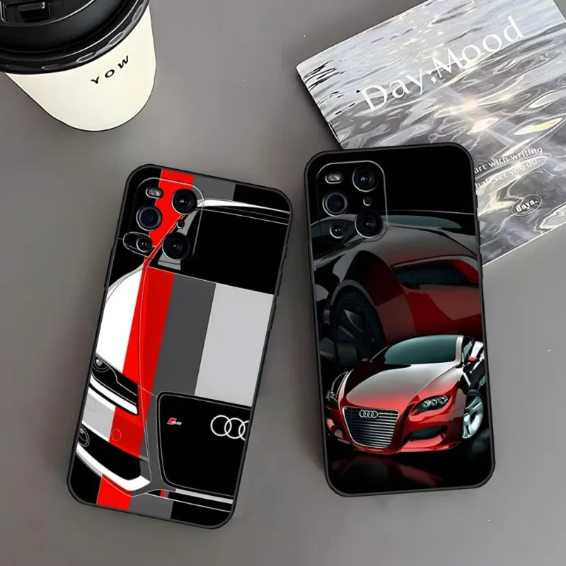 

Спортивный автомобиль Audi чехол для телефона для OPPO Find X3 Neo Reno 6 Pro 7 X5 A57 A54 A55 A74 One Plus 8 6 9 7 Pro задние крышки