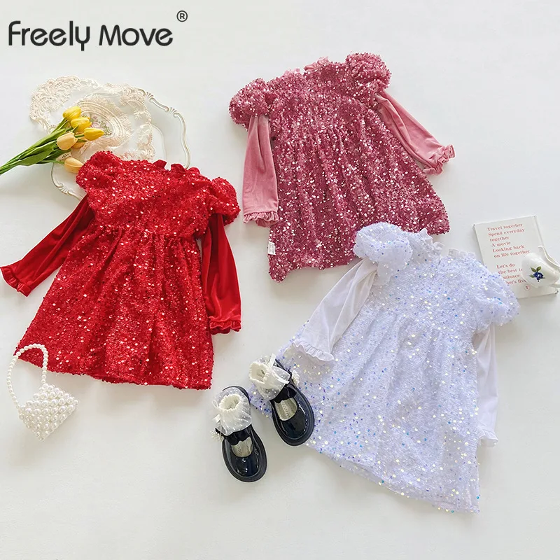 Freely Move 2022 Autumn Sequins Dress Kids Clothes Girls Elegant Ball Gown For Girls Child Party Dress Tulle Tutu Princess Dress
Freely Move 2022 Autumn Sequins Dress Kids Clothes Girls Elegant Ball Gown For Girls Child Party Dress Tulle Tutu Princess Dress