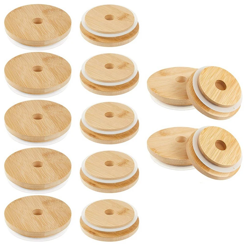 16 Pcs Bamboo Jar Lids With Straw Hole Reusable Bamboo Jar Lids Leakproof Bamboo Lids For Beer Can Glass Beer Can Lids
16 Pcs Bamboo Jar Lids With Straw Hole Reusable Bamboo Jar Lids Leakproof Bamboo Lids For Beer Can Glass Beer Can Lids
