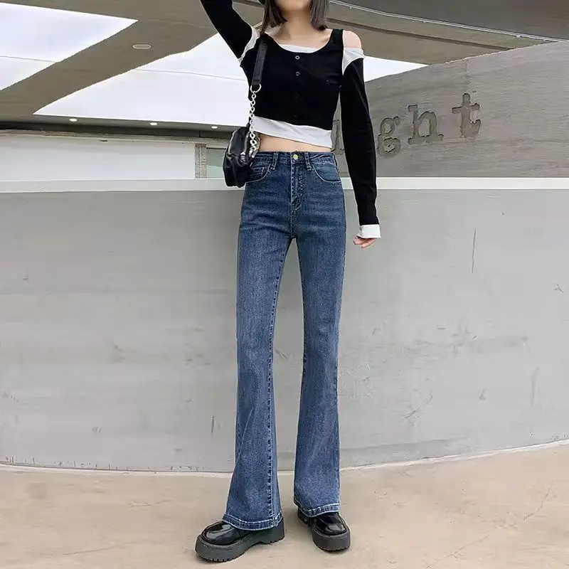 2022 Spring Female Vintage Flare Jeans Korean Style Loose Streetwear Fashion Women's Pants High Waist Denim Slim Trousers S59
2022 Spring Female Vintage Flare Jeans Korean Style Loose Streetwear Fashion Women's Pants High Waist Denim Slim Trousers S59
