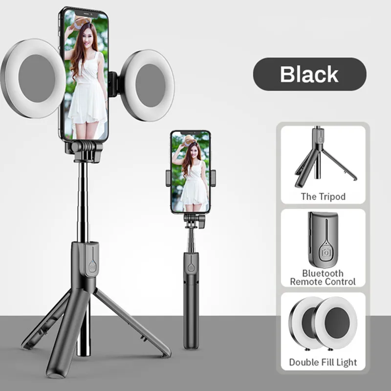 New Wireless Bluetooth Selfie Stick with Led Ring Light Foldable Tripod Monopod For IPhone13 Ios Android Smartphone Live Tripod
New Wireless Bluetooth Selfie Stick with Led Ring Light Foldable Tripod Monopod For IPhone13 Ios Android Smartphone Live Tripod