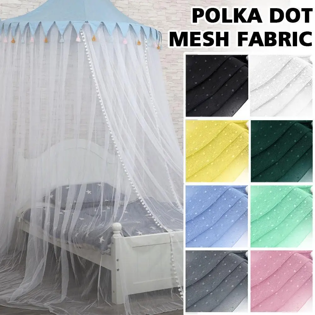 1.6m wide multi-color polka dot mesh fabric clothing fabric home handmade diy lace decoration textile cloth curtain D6D9
1.6m wide multi-color polka dot mesh fabric clothing fabric home handmade diy lace decoration textile cloth curtain D6D9