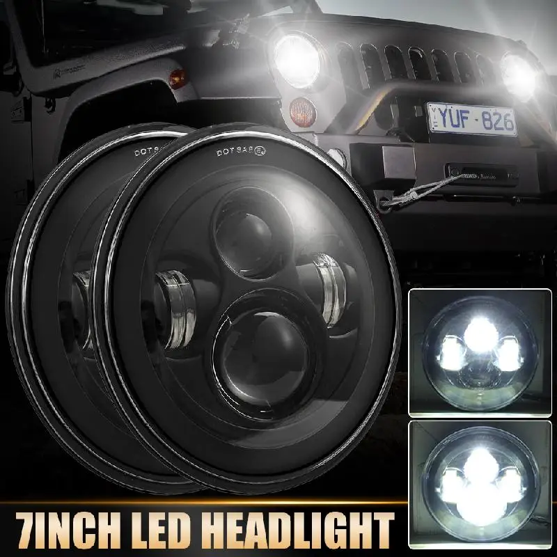 High Performance LED Headlight Waterproof Dustproof Round Spotlight 50W White High Low Beam For Motorcycle SUV Off-Road Truck
High Performance LED Headlight Waterproof Dustproof Round Spotlight 50W White High Low Beam For Motorcycle SUV Off-Road Truck