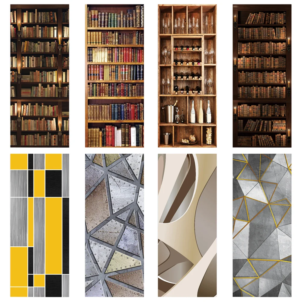 Full Door Covering Wrap Sticker Medieval Bookshelf Modern Abstract Geometric Vinyl Poster Bedroom Corridor Wall Decal Home Decor
Full Door Covering Wrap Sticker Medieval Bookshelf Modern Abstract Geometric Vinyl Poster Bedroom Corridor Wall Decal Home Decor