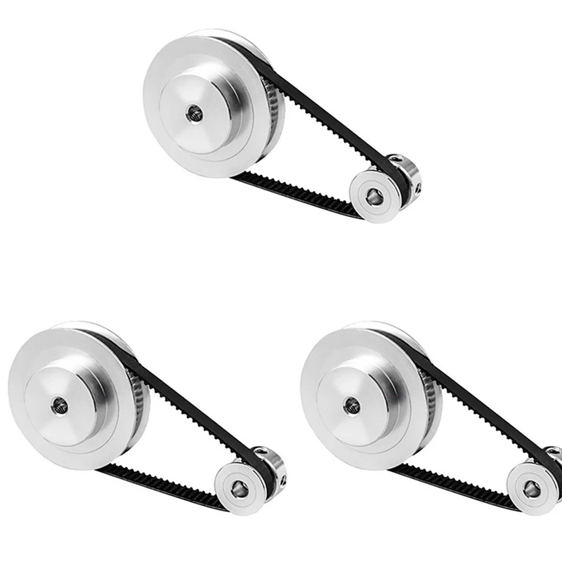 3X 2Gt Synchronous Wheel 1:3 Reduction Transmission Pulley Pulley Model Mechanical Belt for 3D Printer - 200X8X8mm
3X 2Gt Synchronous Wheel 1:3 Reduction Transmission Pulley Pulley Model Mechanical Belt for 3D Printer - 200X8X8mm