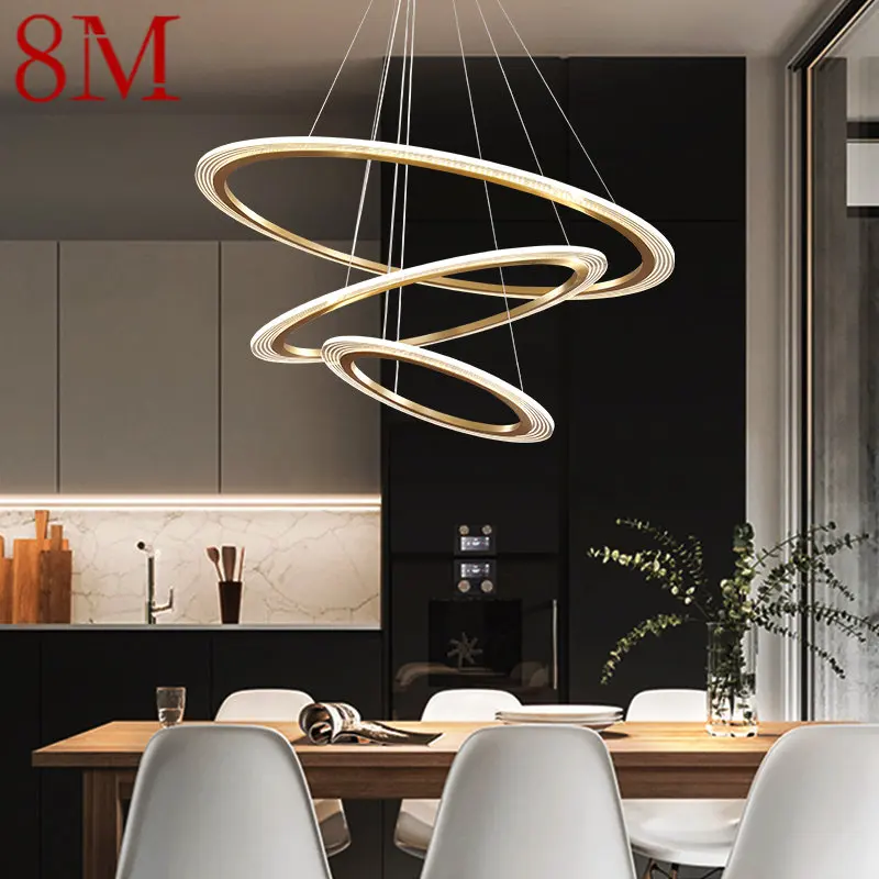 8M Contemporary Brass Ring Chandelier LED 3 Colors Pendant Lighting Decor For Home Living Room
8M Contemporary Brass Ring Chandelier LED 3 Colors Pendant Lighting Decor For Home Living Room
