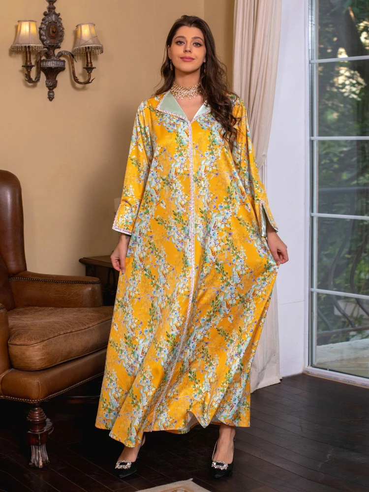 Eid мусульманское женское платье Abaya марокканские вечерние платья Abaya s цветочный отворот молитва с длинным рукавом платье мусульманское Макси платья
Eid мусульманское женское платье Abaya марокканские вечерние платья Abaya s цветочный отворот молитва с длинным рукавом платье мусульманское Макси платья