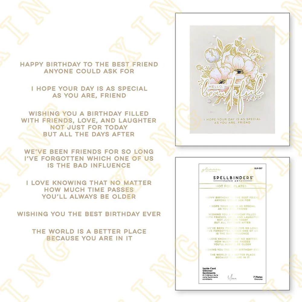 New Inside Card Sentiments Solid Hot Foil Plate Scrapbook Diary Decoration Stencil Embossing Template Diy Greeting Card Handmade
New Inside Card Sentiments Solid Hot Foil Plate Scrapbook Diary Decoration Stencil Embossing Template Diy Greeting Card Handmade