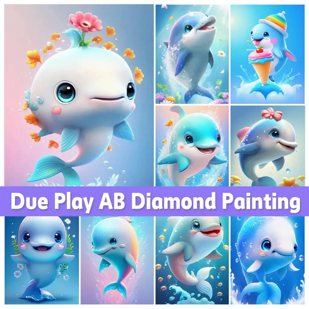 AB Diy Diamond Painting New Collection 2023 Happy Little Dolphin Square/round Embroidery Animal Fantasy Mosaic Home Decoration
AB Diy Diamond Painting New Collection 2023 Happy Little Dolphin Square/round Embroidery Animal Fantasy Mosaic Home Decoration