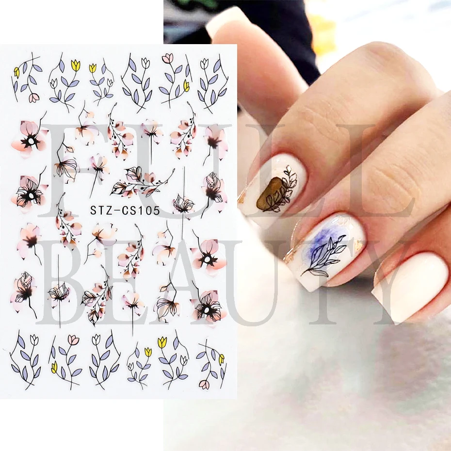 Flower Leaves 3D Nail Stickers Abstract Face Lines Kitty Nail Art Sliders Self-adhesive Decals Spring Decorations LESTZCS100-115
Flower Leaves 3D Nail Stickers Abstract Face Lines Kitty Nail Art Sliders Self-adhesive Decals Spring Decorations LESTZCS100-115