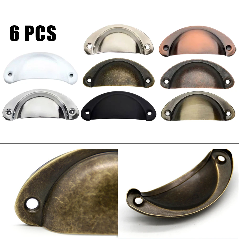 6Pcs Retro Furniture Handle Kitchen Cabinet Door Handle Furniture Drawer Knobs Cupboard Antique Shell Pull Handles Hardware
6Pcs Retro Furniture Handle Kitchen Cabinet Door Handle Furniture Drawer Knobs Cupboard Antique Shell Pull Handles Hardware