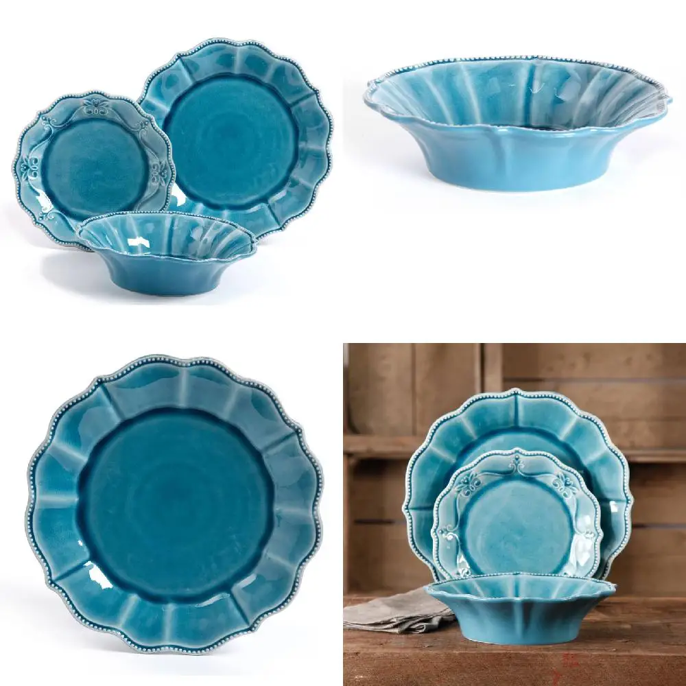 Premium Quality Extraordinary 12-Piece Blue Denim Luxury Dinner & Serving Dishes Set for Special Events, Parties, and Weddings -
Premium Quality Extraordinary 12-Piece Blue Denim Luxury Dinner & Serving Dishes Set for Special Events, Parties, and Weddings -