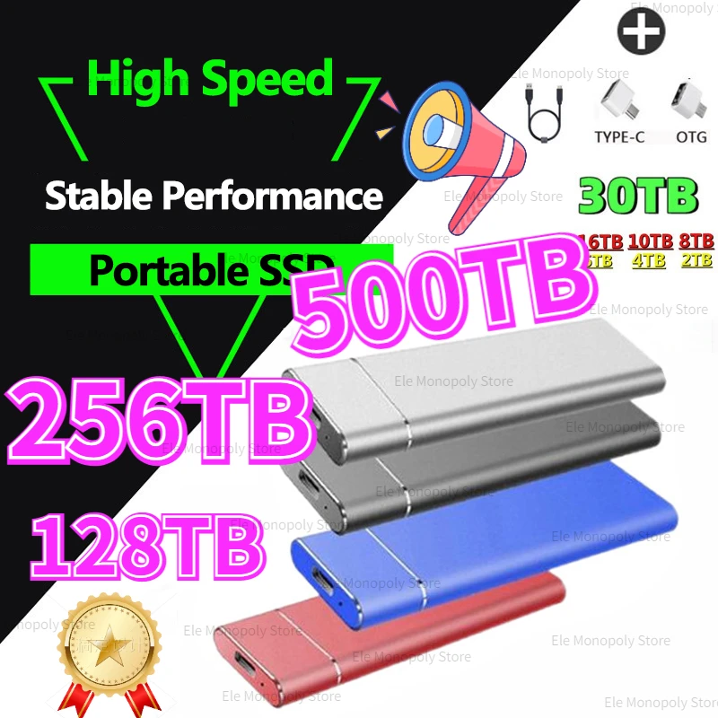 M.2 SSD Hard Drive Mobile Solid State Drive Storage Device Hard Drive Computer Portable USB 3.1 Disk 256TB 30TB 16TB 8TB 500GB
M.2 SSD Hard Drive Mobile Solid State Drive Storage Device Hard Drive Computer Portable USB 3.1 Disk 256TB 30TB 16TB 8TB 500GB