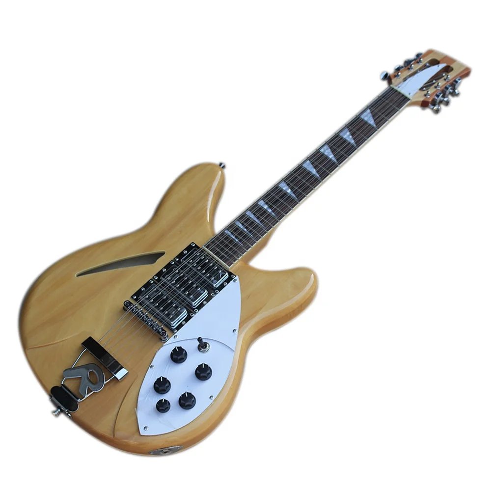 Factory Outlet- 12 Strings Semi-hollow Natural Electric Guitar,Rosewood Fingerboard with White Binding
Factory Outlet- 12 Strings Semi-hollow Natural Electric Guitar,Rosewood Fingerboard with White Binding