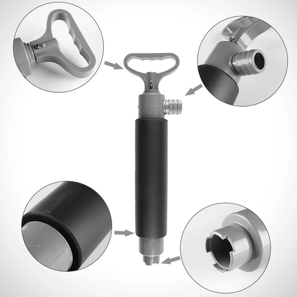 Kayak Water Pump Bottom Pump Gray+Black Hand Sump Pump Marine Non-slip Portable Quickly Universal W/ Adapter Tube
Kayak Water Pump Bottom Pump Gray+Black Hand Sump Pump Marine Non-slip Portable Quickly Universal W/ Adapter Tube