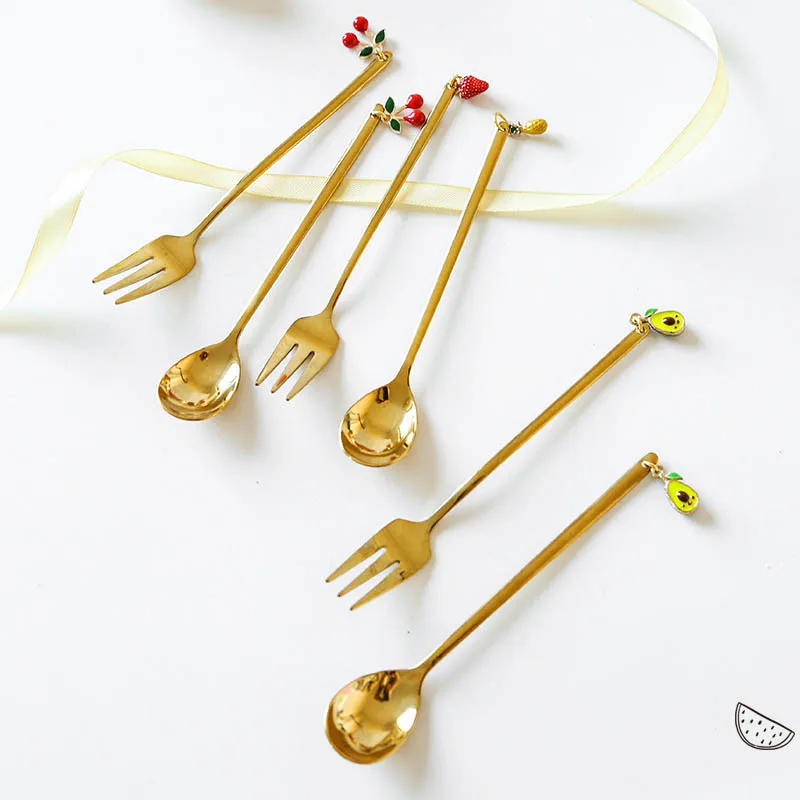1Pcs Cartoon Coffee Dessert Spoons 410 Stainless Steel Gold Fruit Fork Spoon Multi Purpose Kitchen Accessories
1Pcs Cartoon Coffee Dessert Spoons 410 Stainless Steel Gold Fruit Fork Spoon Multi Purpose Kitchen Accessories