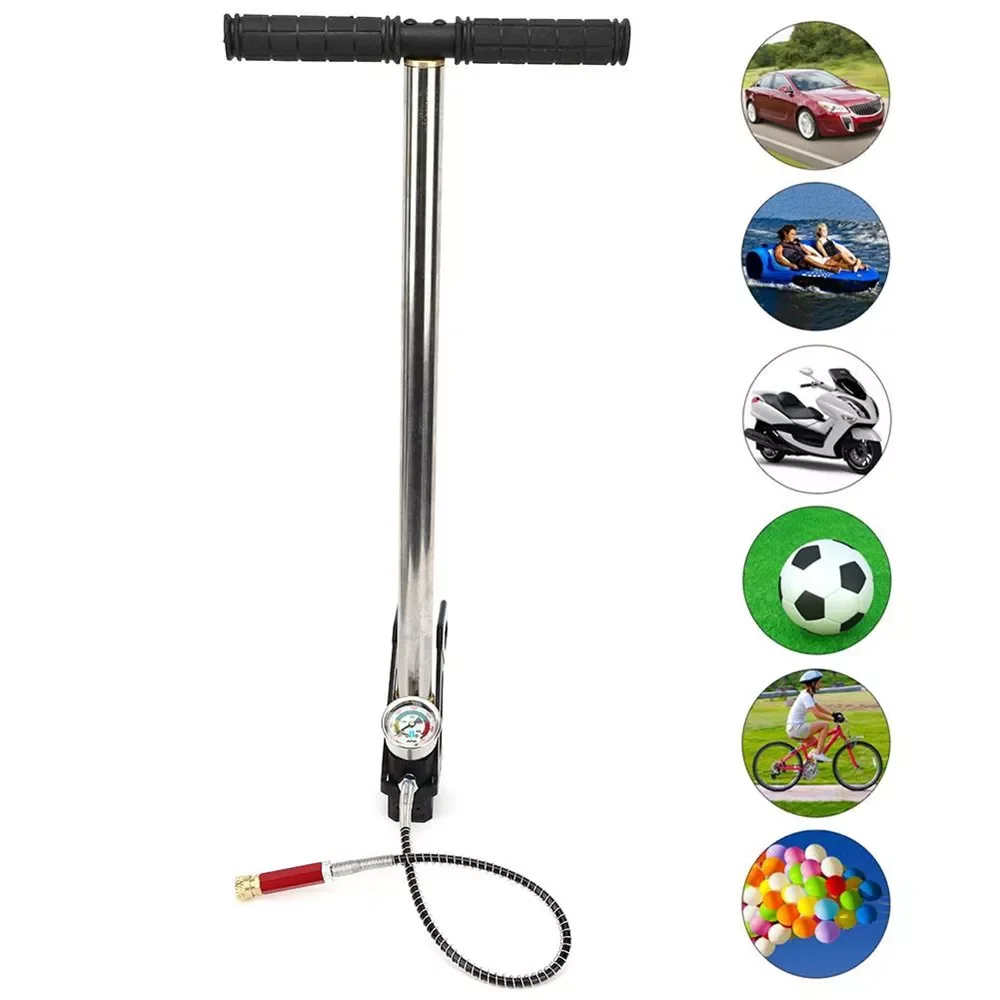 High Pressure 3 Stage Car Mini Hand Operated Air Gun Hand Stirrup Charging Gas Filter Gauge Valve Hose 
High Pressure 3 Stage Car Mini Hand Operated Air Gun Hand Stirrup Charging Gas Filter Gauge Valve Hose