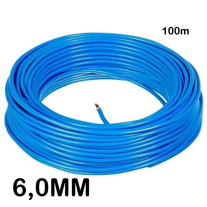 Cable Flexible Copper Wire 6,0 MM. Blue Roll 100 m. ConduPrime Inmetro
Cable Flexible Copper Wire 6,0 MM. Blue Roll 100 m. ConduPrime Inmetro